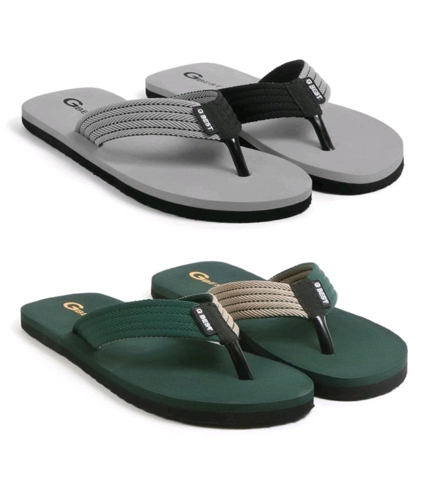 LAXMI ENTERPRISES Free Delivery  ₹ 117 WCP Man Slippers zujcrg M 235 - 8, Green Gray