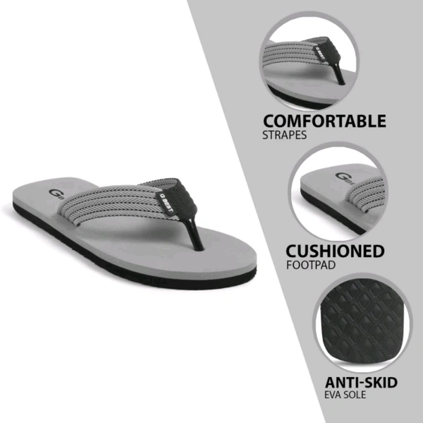 LAXMI ENTERPRISES Free Delivery  ₹ 117 WCP Man Slippers zujcrg M 235 - 8, Green Gray