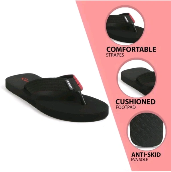LAXMI ENTERPRISES Free Delivery  ₹ 117 WCP Man Slippers zujcrg M 235 - 7, Green Black