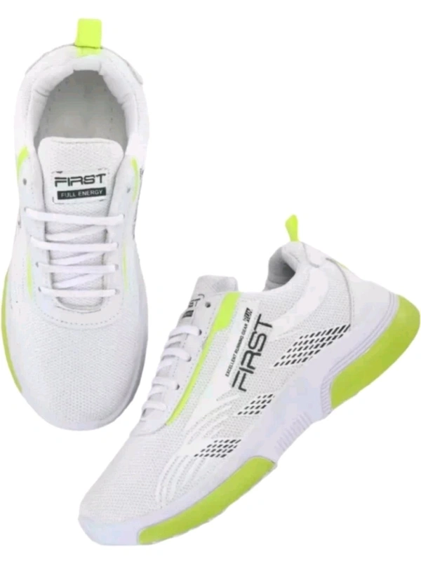 Jootiyapa India  ₹336 WCP Trendy Walking Sports Shoes For Men (White) 3ihsht M - 352 - White Green, 6