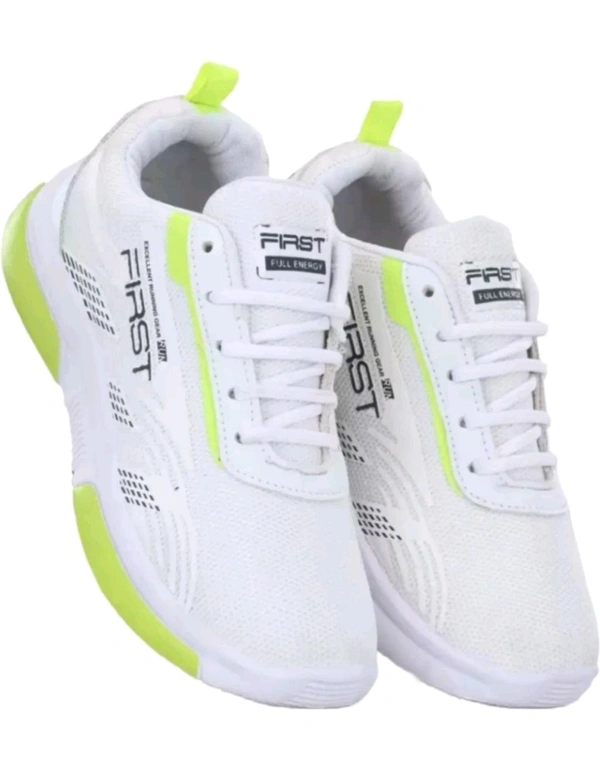 Jootiyapa India  ₹336 WCP Trendy Walking Sports Shoes For Men (White) 3ihsht M - 352 - White Green, 6