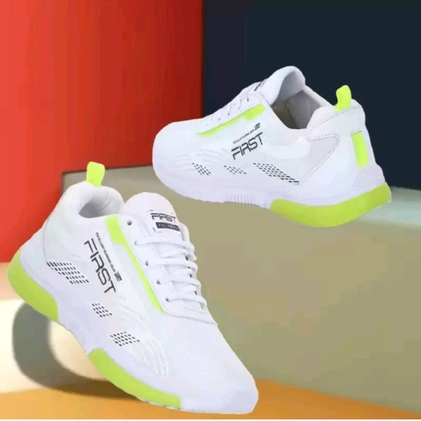 Jootiyapa India  ₹336 WCP Trendy Walking Sports Shoes For Men (White) 3ihsht M - 352 - White Green, 8