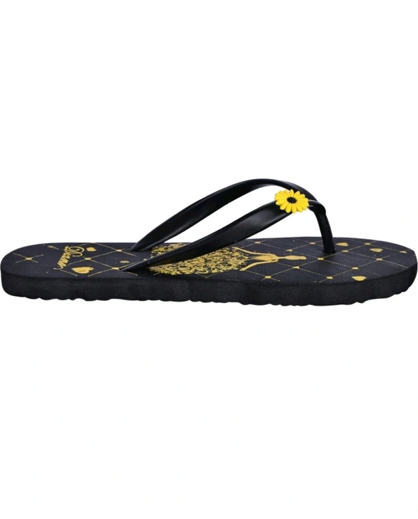 Diano Free Delivery  ₹95 WCP Diano Women's Stylish Flip Flop ozytun M - 119 - Black, 7