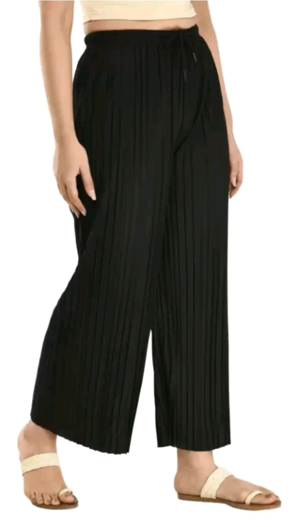 PIWorld,Delhi Free Delivery  ₹255 WCP Women Wrinkle Palazzo (Pack of 2) yfvkhf M - 259 - Free, Green & Black