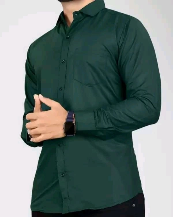 COCO MAPLE Free Delivery  ₹298 WCP Men Solid Casual Formal Shirt hvrcq4 M 335 - Hippie Green, L