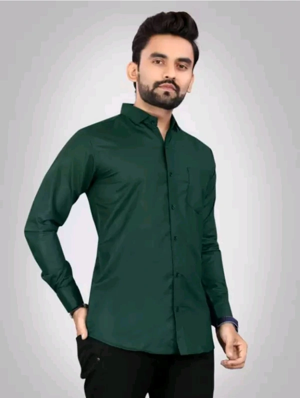 COCO MAPLE Free Delivery  ₹298 WCP Men Solid Casual Formal Shirt hvrcq4 M 335 - Hippie Green, L