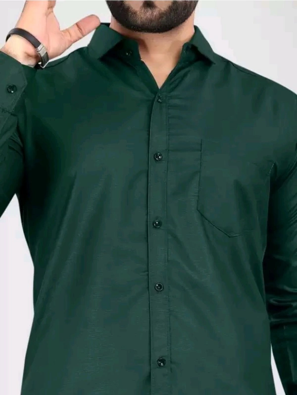 COCO MAPLE Free Delivery  ₹298 WCP Men Solid Casual Formal Shirt hvrcq4 M 335 - Hippie Green, L