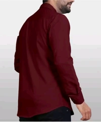COCO MAPLE Free Delivery  ₹298 WCP Men Solid Casual Formal Shirt hvrcq4 M 335 - Maroon, L