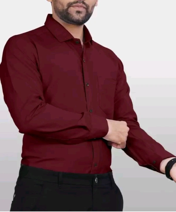 COCO MAPLE Free Delivery  ₹298 WCP Men Solid Casual Formal Shirt hvrcq4 M 335 - Maroon, XL
