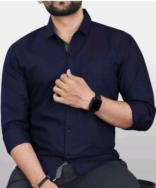 COCO MAPLE Free Delivery  ₹298 WCP Men Solid Casual Formal Shirt hvrcq4 M 335 - Navy Blue, XL