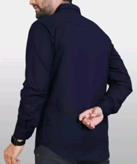 COCO MAPLE Free Delivery  ₹298 WCP Men Solid Casual Formal Shirt hvrcq4 M 335 - Navy Blue, XL