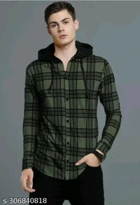 Nakoda Fashion Free Delivery  ₹258 WCP Men Full Sleeves Casual Shirt me10kh M 343 - Pine Green, M