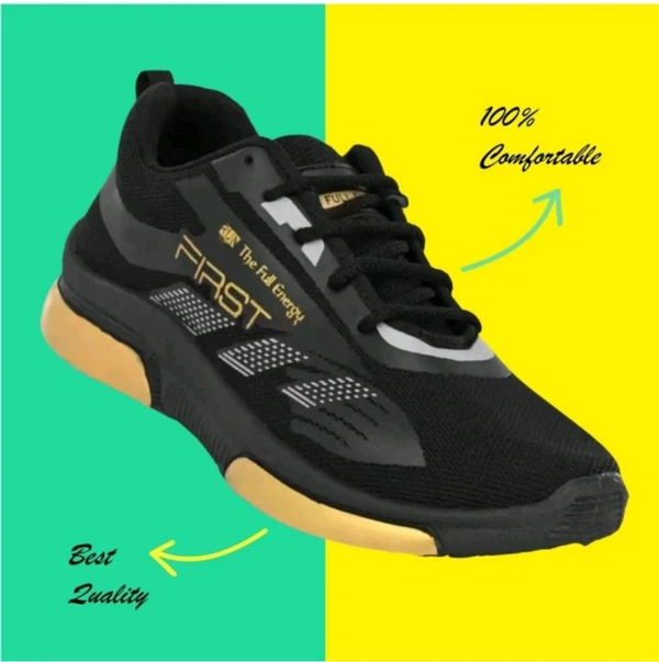 ₹306 WCP Stylish Running Shoes For Men bt5yey M 312 - Black, 7