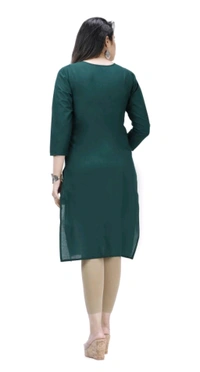 PRIYA FASHION Free Delivery  ₹315 WCP Women Kurtis gfs3n8 M 340 - Pine Green, M