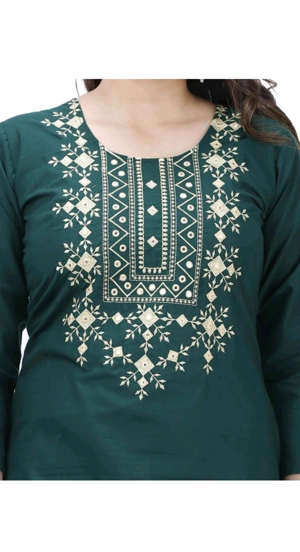 PRIYA FASHION Free Delivery  ₹315 WCP Women Kurtis gfs3n8 M 340 - Pine Green, M