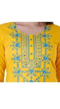 PRIYA FASHION Free Delivery  ₹315 WCP Women Kurtis gfs3n8 M 340 - Yellow, M