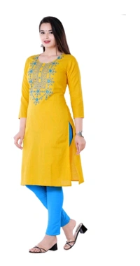 PRIYA FASHION Free Delivery  ₹315 WCP Women Kurtis gfs3n8 M 340 - Yellow, L