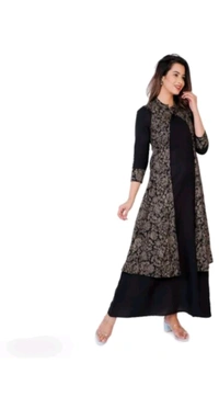 ARYA FASHION Free Delivery  ₹433 WCP Women Ethnic Jacket 2bakdx M 400 - Black, L