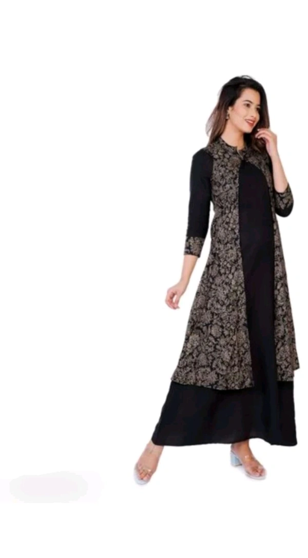 ARYA FASHION Free Delivery  ₹433 WCP Women Ethnic Jacket 2bakdx M 400 - Black, L