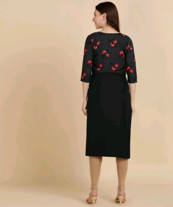 DSK Studio  ₹266 WCP Women Self Design Kurta y4ff86 M 213 - Black - Grey, L