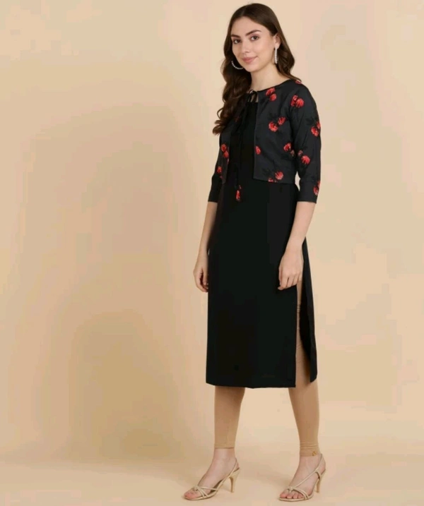 DSK Studio  ₹266 WCP Women Self Design Kurta y4ff86 M 213 - Black - Grey, L