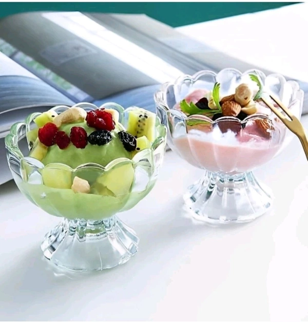 KWINTAS INDIA Free Delivery  ₹15 WCP Unbreakable Plastic Modern Ice Cream Cup (Set of 6) jk5lsv M 23