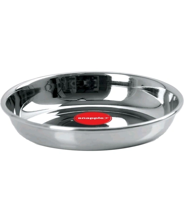 #28 Free Delivery  ₹34 WCP Snapple Classic Small Steel Halwa Plate (Set of 12) thjg5t  M 84