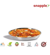 #28 Free Delivery  ₹34 WCP Snapple Classic Small Steel Halwa Plate (Set of 12) thjg5t  M 84
