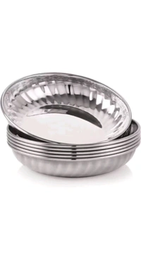 SHINI LIFESTYLE Free Delivery  ₹46 WCP Stainless Steel Bowler Set (Set of 7) l21va6 M 46 - Free Size