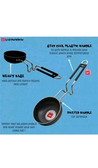 LAZYwindow Free Delivery  ₹95 WCP Essential Iron Tadka Pan v4d8ma M 155