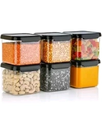 KRISHAN INDUSTRIES Free Delivery  ₹36 WCP Unbreakable Air Tight Plastic Kitchen Container - 500ml Silver Grocery Container nawnlc M 34