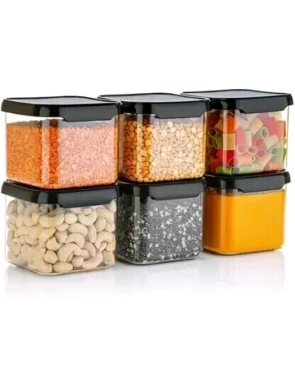 KRISHAN INDUSTRIES Free Delivery  ₹36 WCP Unbreakable Air Tight Plastic Kitchen Container - 500ml Silver Grocery Container nawnlc M 34