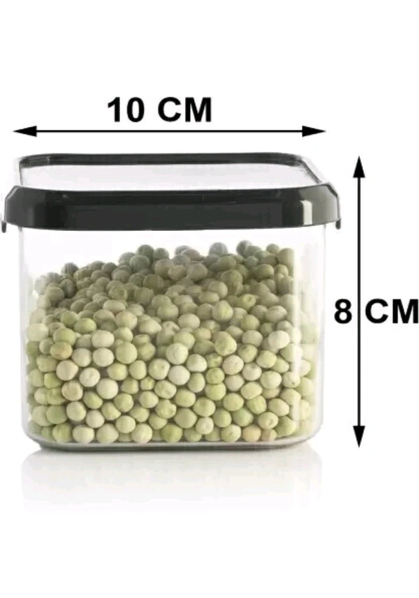KRISHAN INDUSTRIES Free Delivery  ₹36 WCP Unbreakable Air Tight Plastic Kitchen Container - 500ml Silver Grocery Container nawnlc M 34