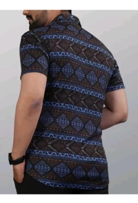 ₹177 WCP Casual Printed Shirt For Men mo4tl9 M 259 - Blue Black, XL