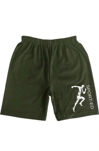 AMAZEE FASHION Free Delivery  ₹100 WCP Shorts For Boys Sports Printed Lycra Blend (Pack of 2) 7bmp8m M 135 - Airforce Blue - Green, 7-8 Years