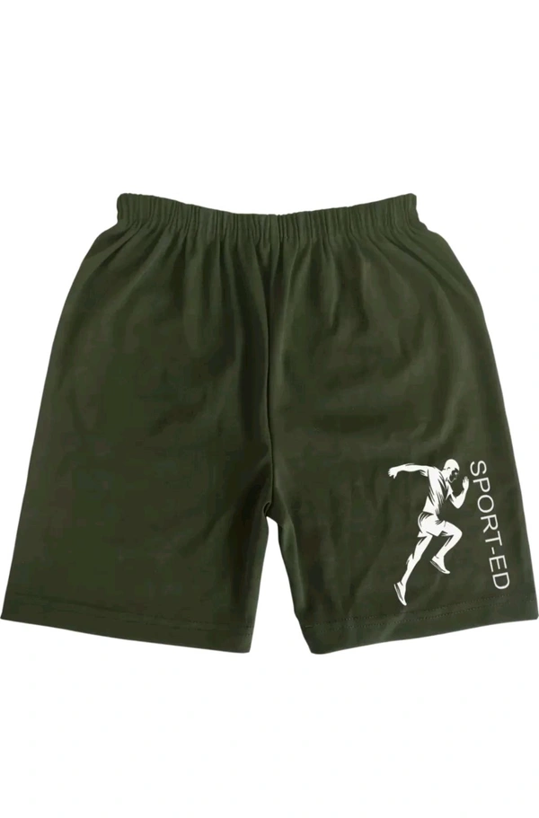 AMAZEE FASHION Free Delivery  ₹100 WCP Shorts For Boys Sports Printed Lycra Blend (Pack of 2) 7bmp8m M 135 - Airforce Blue - Green, 7-8 Years