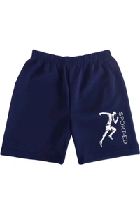 AMAZEE FASHION Free Delivery  ₹100 WCP Shorts For Boys Sports Printed Lycra Blend (Pack of 2) 7bmp8m M 135 - Black - Navy, 9-10 Years