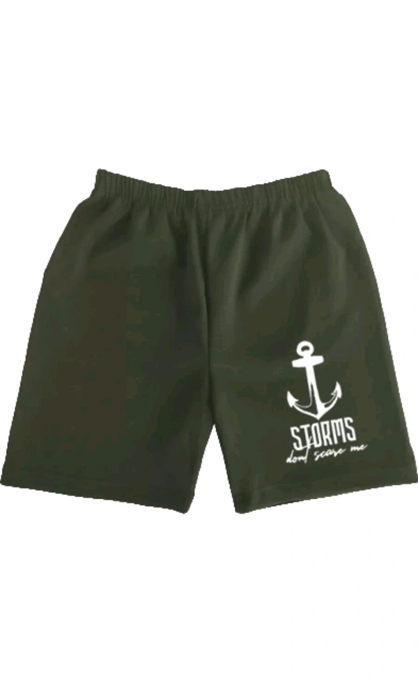 AMMAN CLOTHING  ₹96 WCP Shorts For Boys & Girls Casual Printed Cotton Lycra Blend (Pack of 3) 9h0xpd M 95 - Grey Airforce Olive Green, 8-9 Years