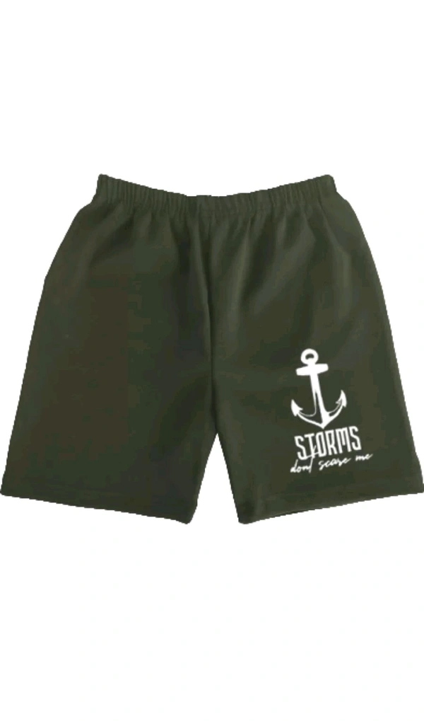 AMMAN CLOTHING  ₹96 WCP Shorts For Boys & Girls Casual Printed Cotton Lycra Blend (Pack of 3) 9h0xpd M 95 - Black Grey Olive Green, 12-13 Years