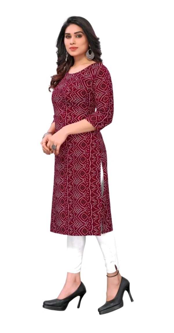 KETAKI FASHION  ₹145 WCP Women Printed Kurtis (Pack of 2)  izjzqq M 147 - Brown - Maroon, L