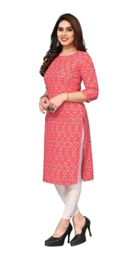 KETAKI FASHION  ₹145 WCP Women Printed Kurtis (Pack of 2)  izjzqq M 147 - Orange - Black, L