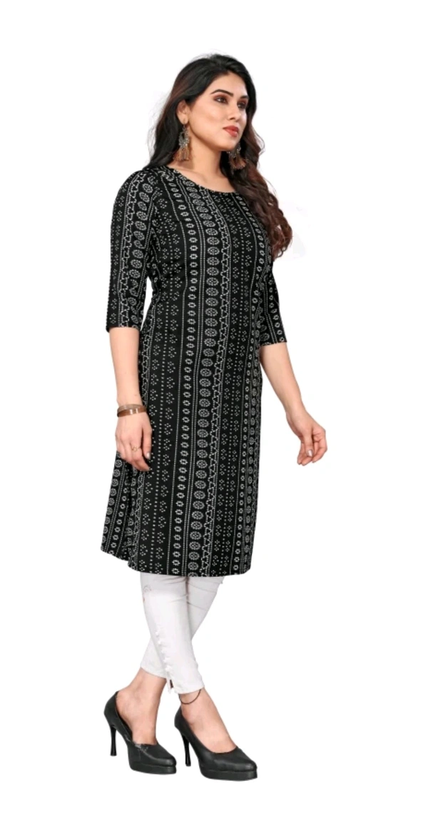 KETAKI FASHION  ₹145 WCP Women Printed Kurtis (Pack of 2)  izjzqq M 147 - Black - Dark Blue, M