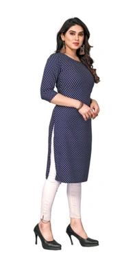 KETAKI FASHION  ₹145 WCP Women Printed Kurtis (Pack of 2)  izjzqq M 147 - Black - Dark Blue, L