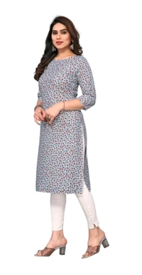 KETAKI FASHION  ₹145 WCP Women Printed Kurtis (Pack of 2)  izjzqq M 147 - Black - Sky Blue, M