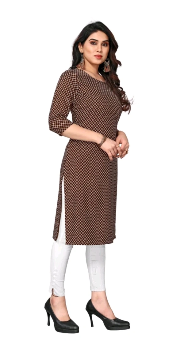 KETAKI FASHION  ₹145 WCP Women Printed Kurtis (Pack of 2)  izjzqq M 147 - Pink - Brown, L
