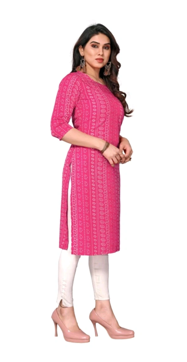 KETAKI FASHION  ₹145 WCP Women Printed Kurtis (Pack of 2)  izjzqq M 147 - Pink - Brown, XL