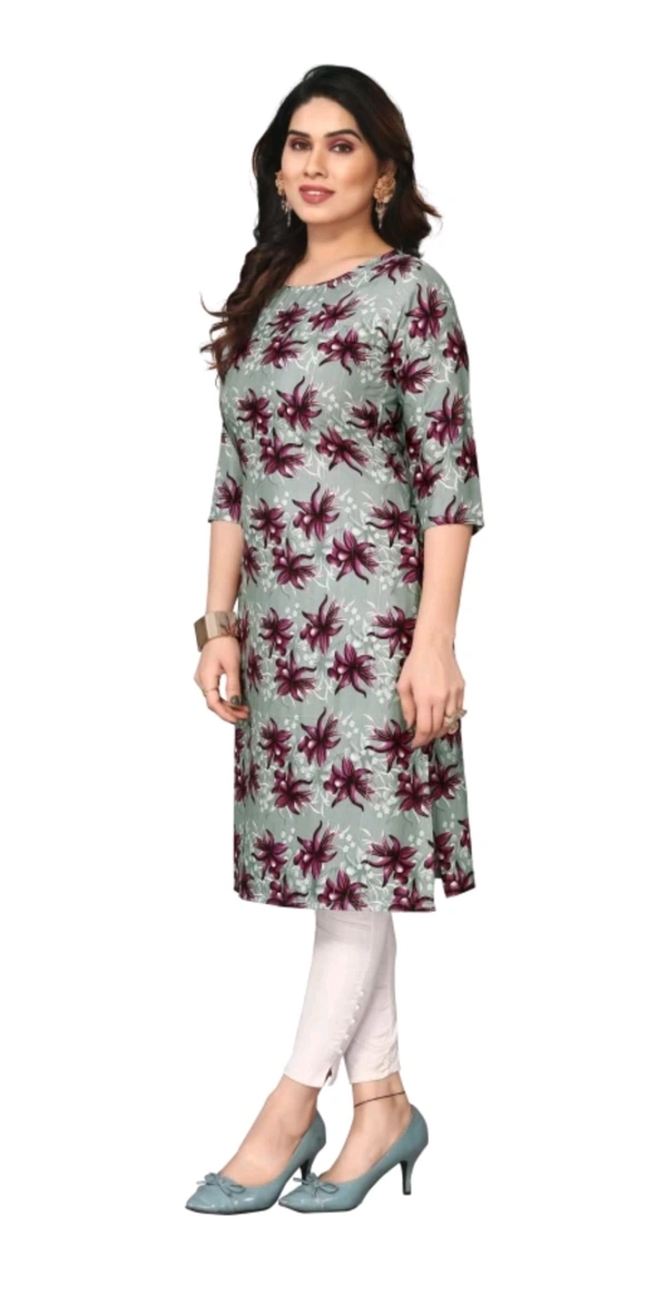 KETAKI FASHION  ₹145 WCP Women Printed Kurtis (Pack of 2)  izjzqq M 147 - Light Blue - Grey, S