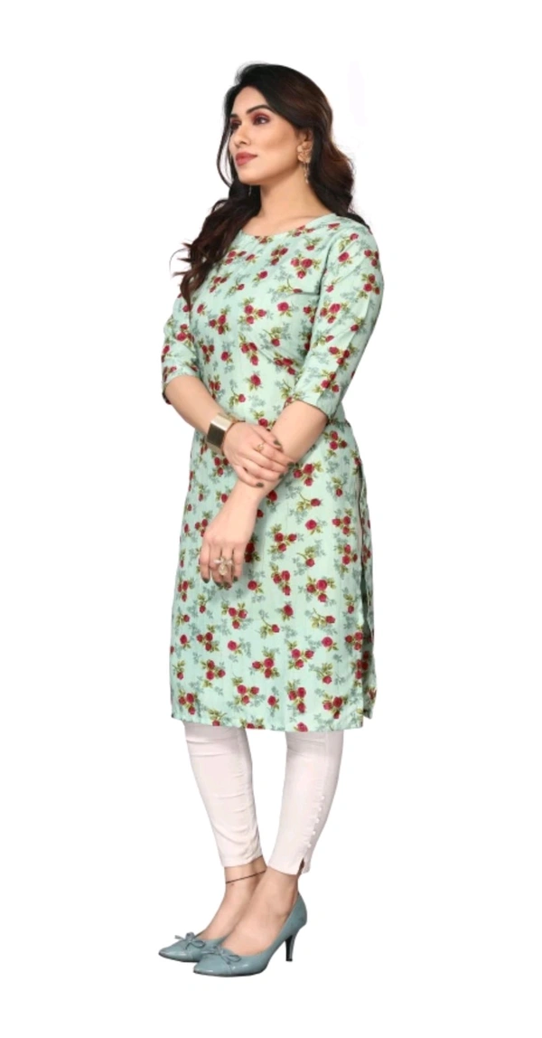 KETAKI FASHION  ₹145 WCP Women Printed Kurtis (Pack of 2)  izjzqq M 147 - Light Blue - Grey, L