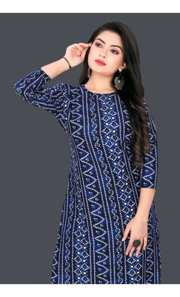 KASASKA ₹237 WCP Women Printed Kurta  - Blue, S