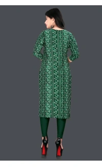 KASASKA ₹237 WCP Women Printed Kurta  - Green, S